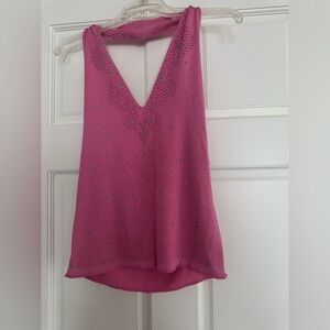 Elegant Pink Sleeveless Top